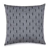Ikat Cushion Cover 16x16, Set of 2, Grey - Eyaas